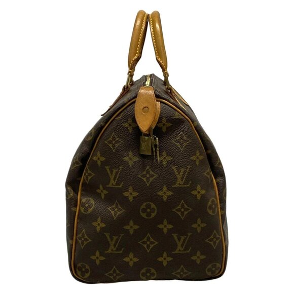 Authentic LOUIS VUITTON Speedy 35 Monogram Hand Bag bran848-110825 - Picture 4 of 12